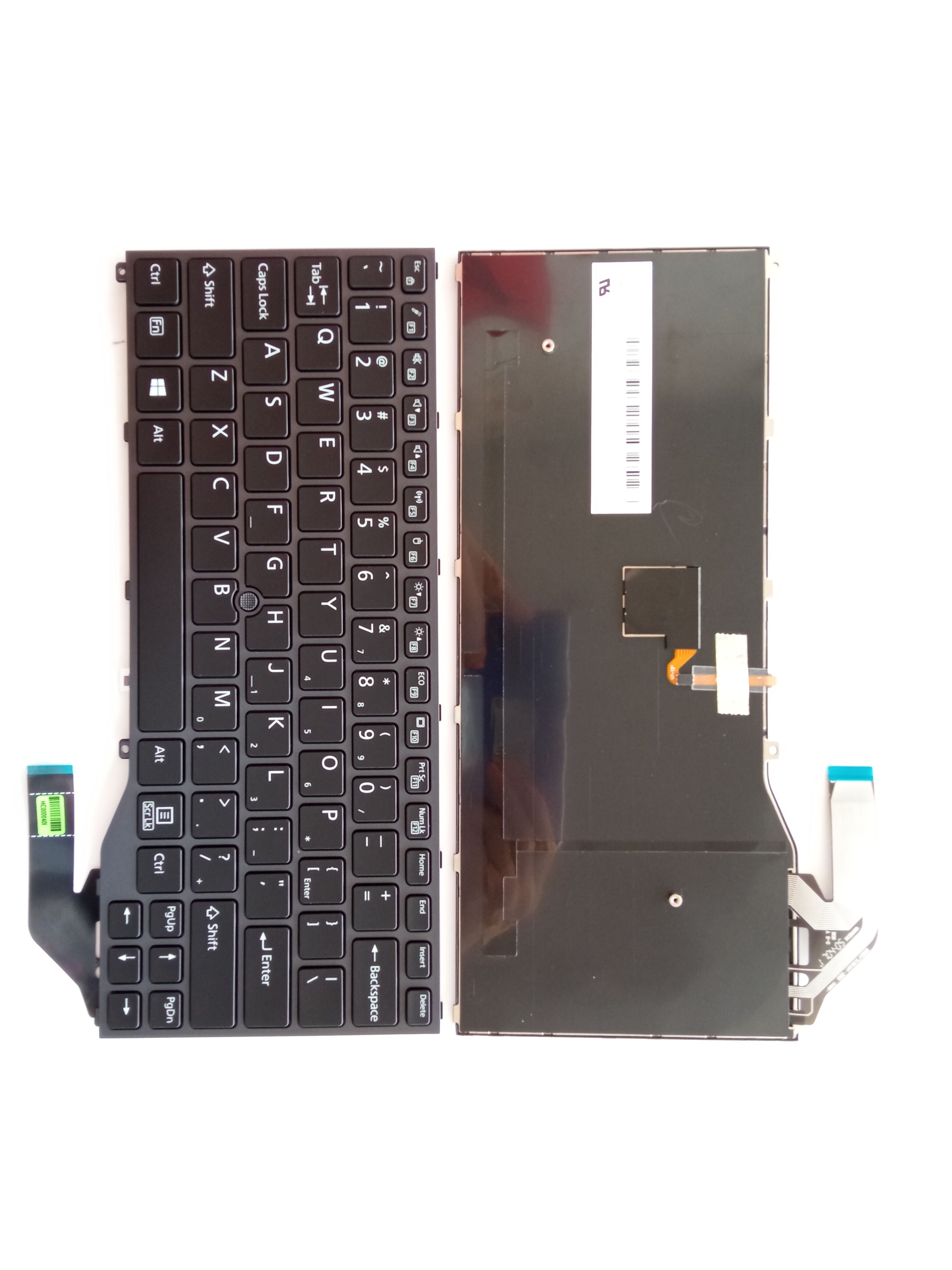 Picture of New Replacement Laptop Keyboard For FJU P727 GRAY FRAME BLACK US Layout